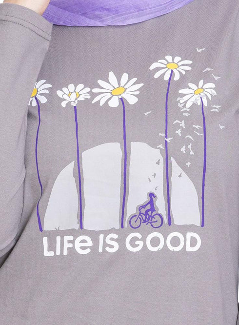 Forest Grey Printed Long - Sleeve Design 27 - Khotwh